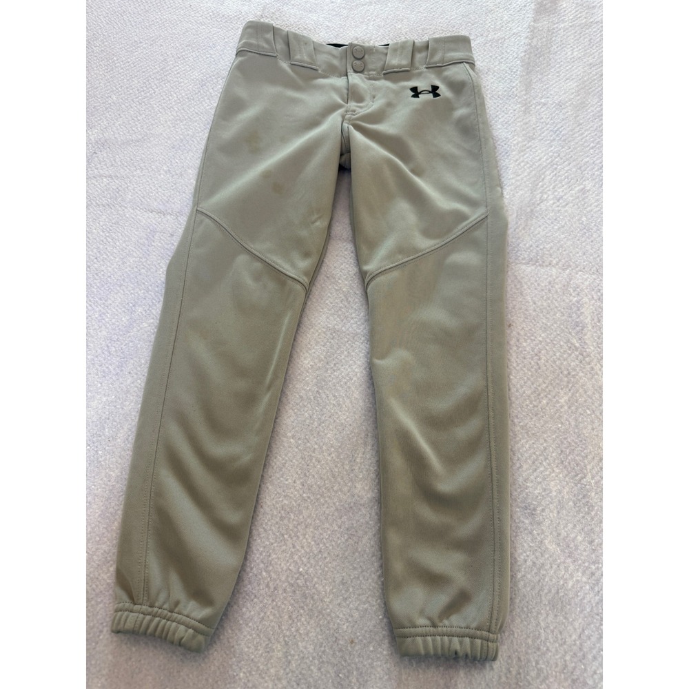 Under Armour Kids Gray Baseball Pants Youth Extra Small YXS Style 1374382 FW2023